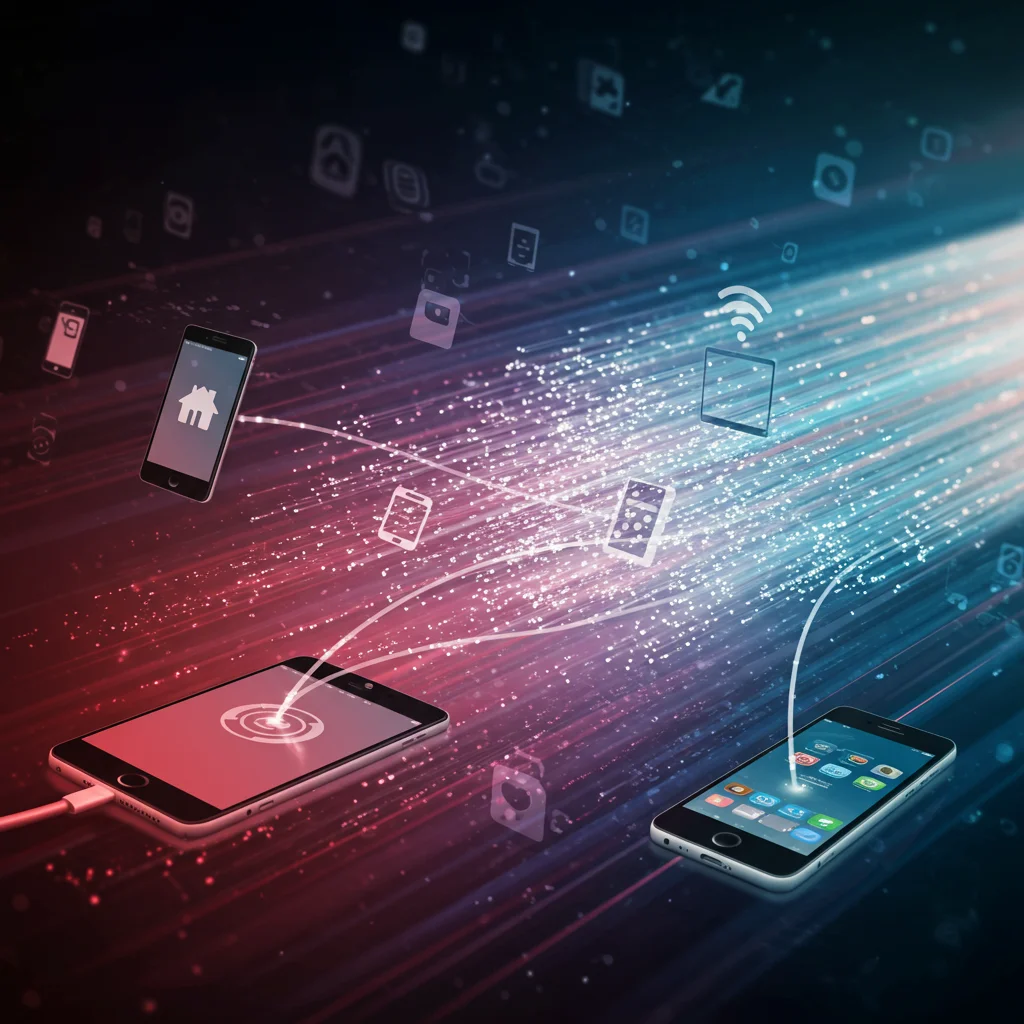 Visual representation of broadband internet speed and connectivity.