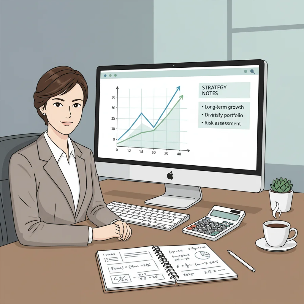 Investidor de criptomoedas analisando gráficos e planejando sua estratégia de investimento com calma para evitar perdas.