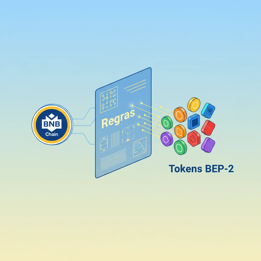 Infográfico explicando o que é um padrão de token como o BEP-2.