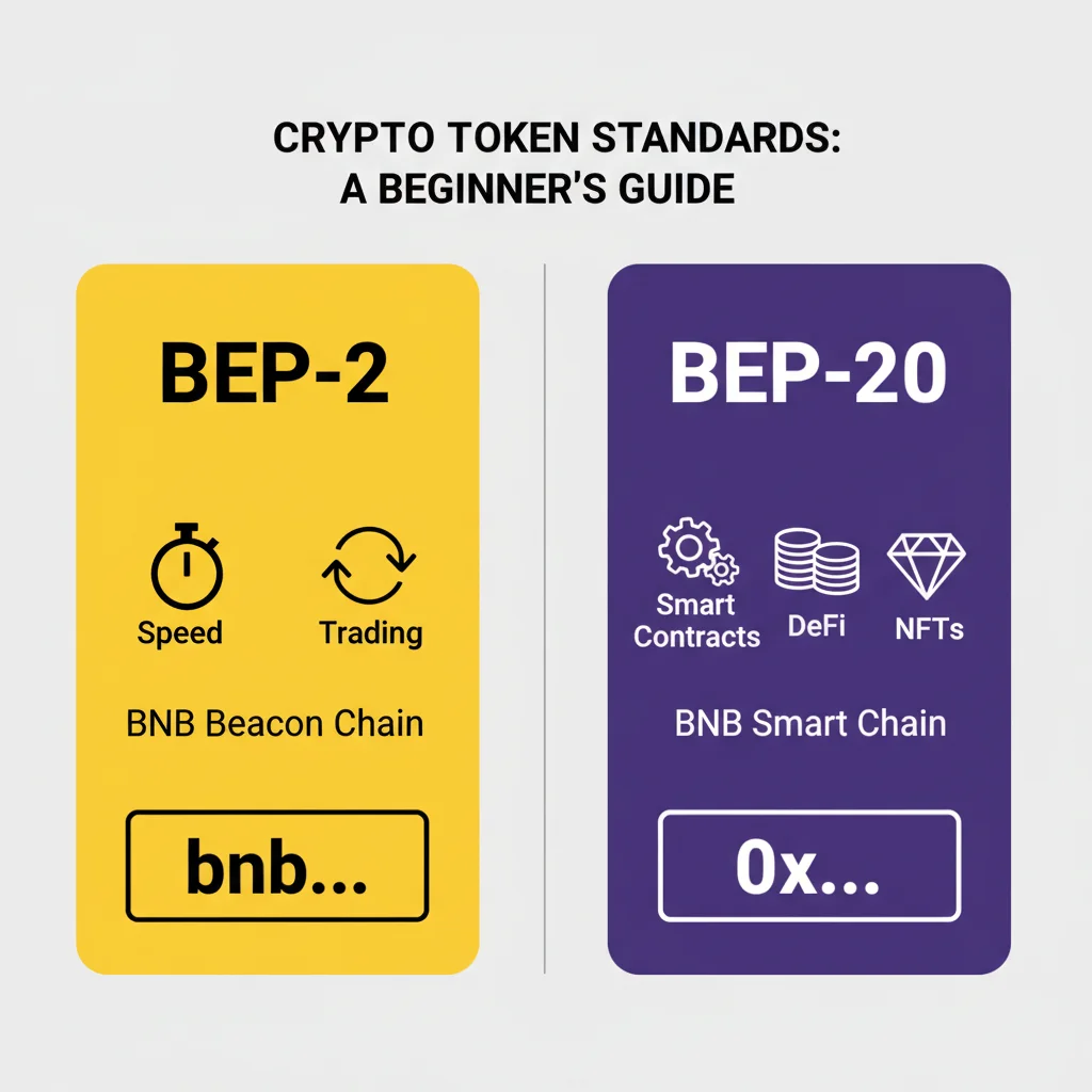 Diagrama comparando as diferenças entre os padrões BEP-2 e BEP-20.