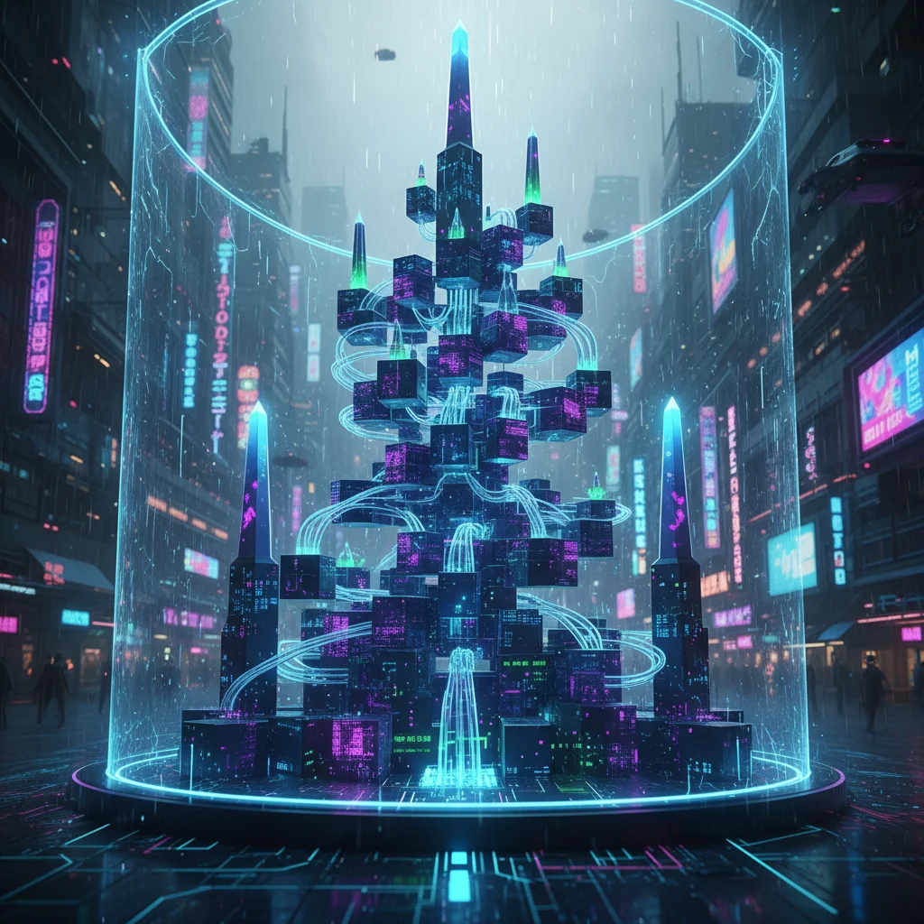 Representação de uma blockchain segura resolvendo o problema de consenso.