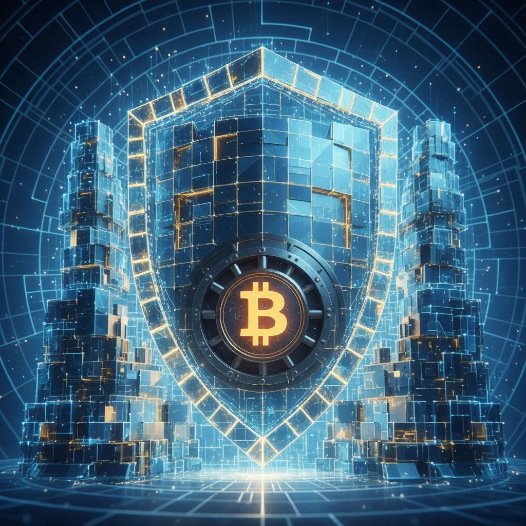Representação da segurança da rede Bitcoin garantida pelo Proof-of-Work.
