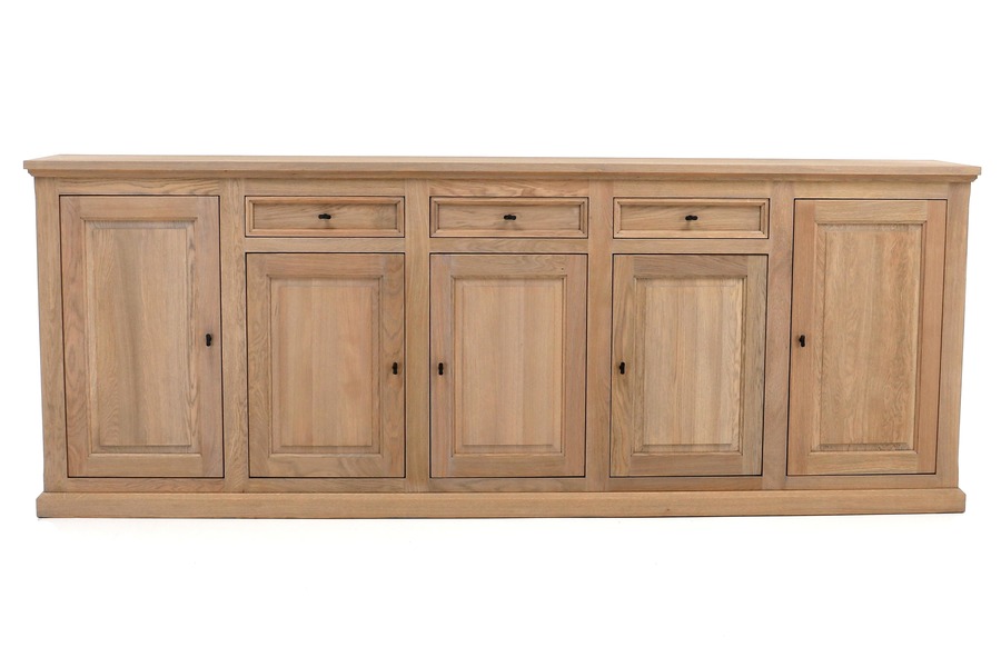 Dressoir Lucie Dressoirs Hedendaags Klassiek front massief eik Naturel maatwerk