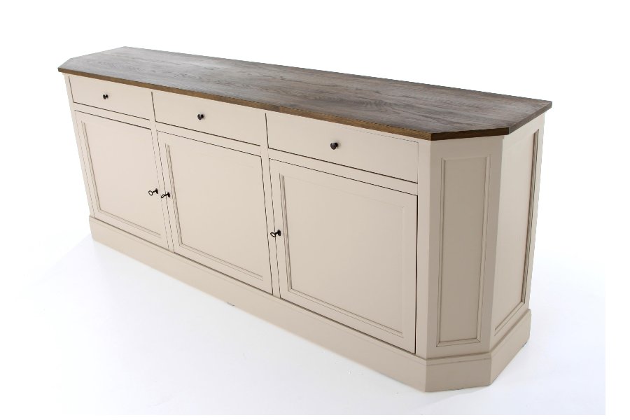 Dressoir Castle Dressoirs Strak Landelijk Eik + popelier Taupe maatwerk