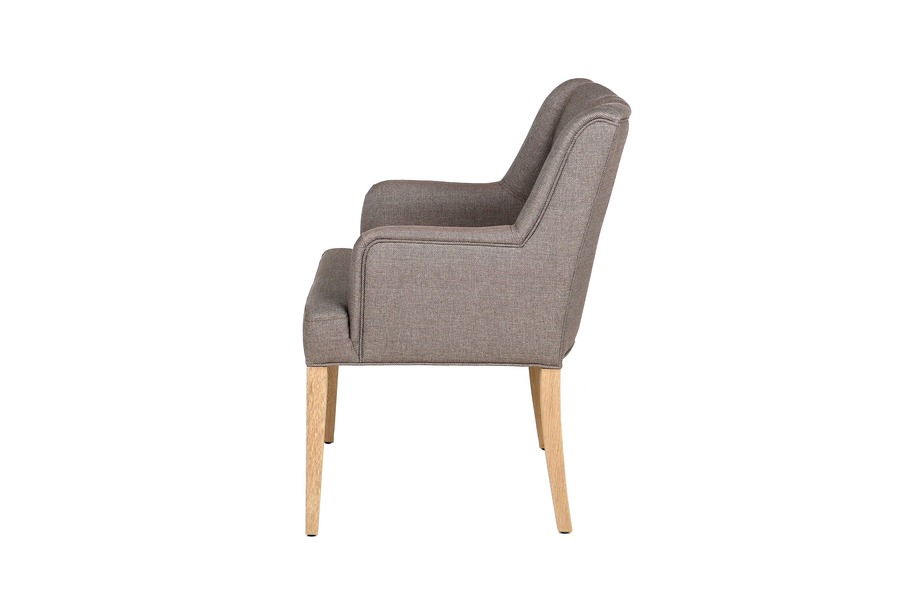 Armstoel Mila Armstoelen Larridon Home Brut Landelijk Stof Taupe maatwerk