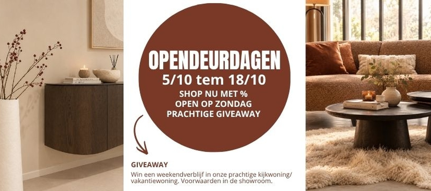 opendeurdagen, korting, open op zondag, giveaway