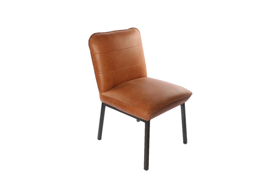 Stoel Christof  Stoelen Brut Landelijk Industrieel Cognac maatwerk