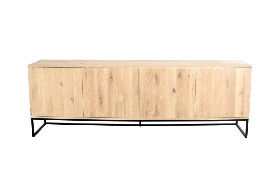 Dressoir Cubica Dressoirs Larridon Home Tijdloos Modern Massief eik Naturel maatwerk