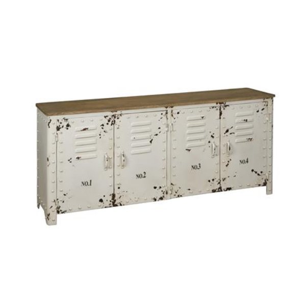 dressoir Numbers Metalen kasten Industrieel Scandinavische Stijl + hout maatwerk