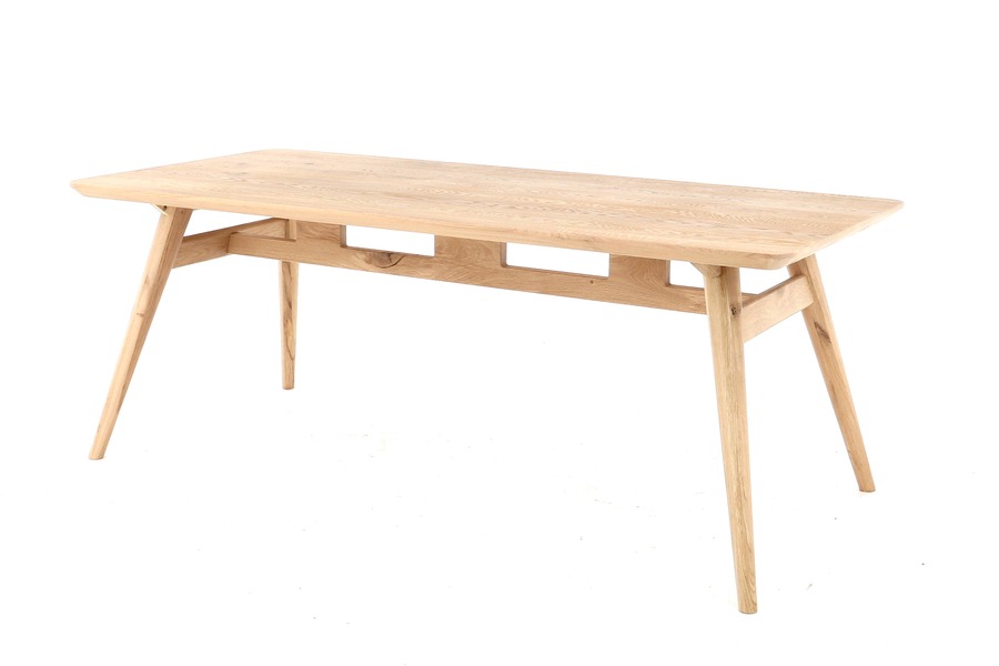 Tafel Scandic Tafels Scandinavische Stijl Massief Eik Naturel maatwerk