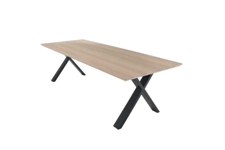 Tafel Ferro X-poot Tafels Industrieel Tijdloos Modern Naturel maatwerk