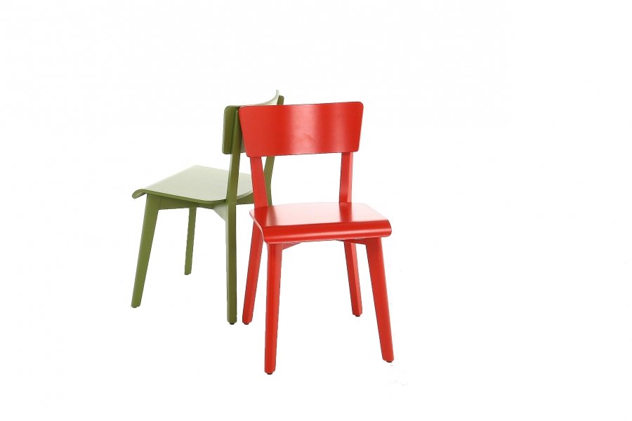 Stoel Ingrid (set van 4) Stoelen Scandinavische Stijl Beuk Groen maatwerk