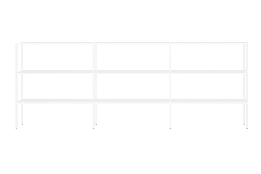 Etagèresysteem Wandrekjes Natural Living metaal Wit maatwerk