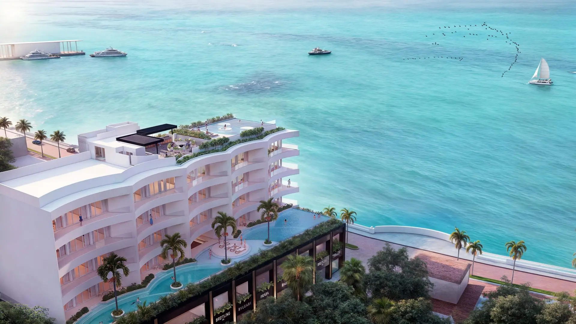 Cosmopolitan Beachfront PH 3br For Sale in Cozumel