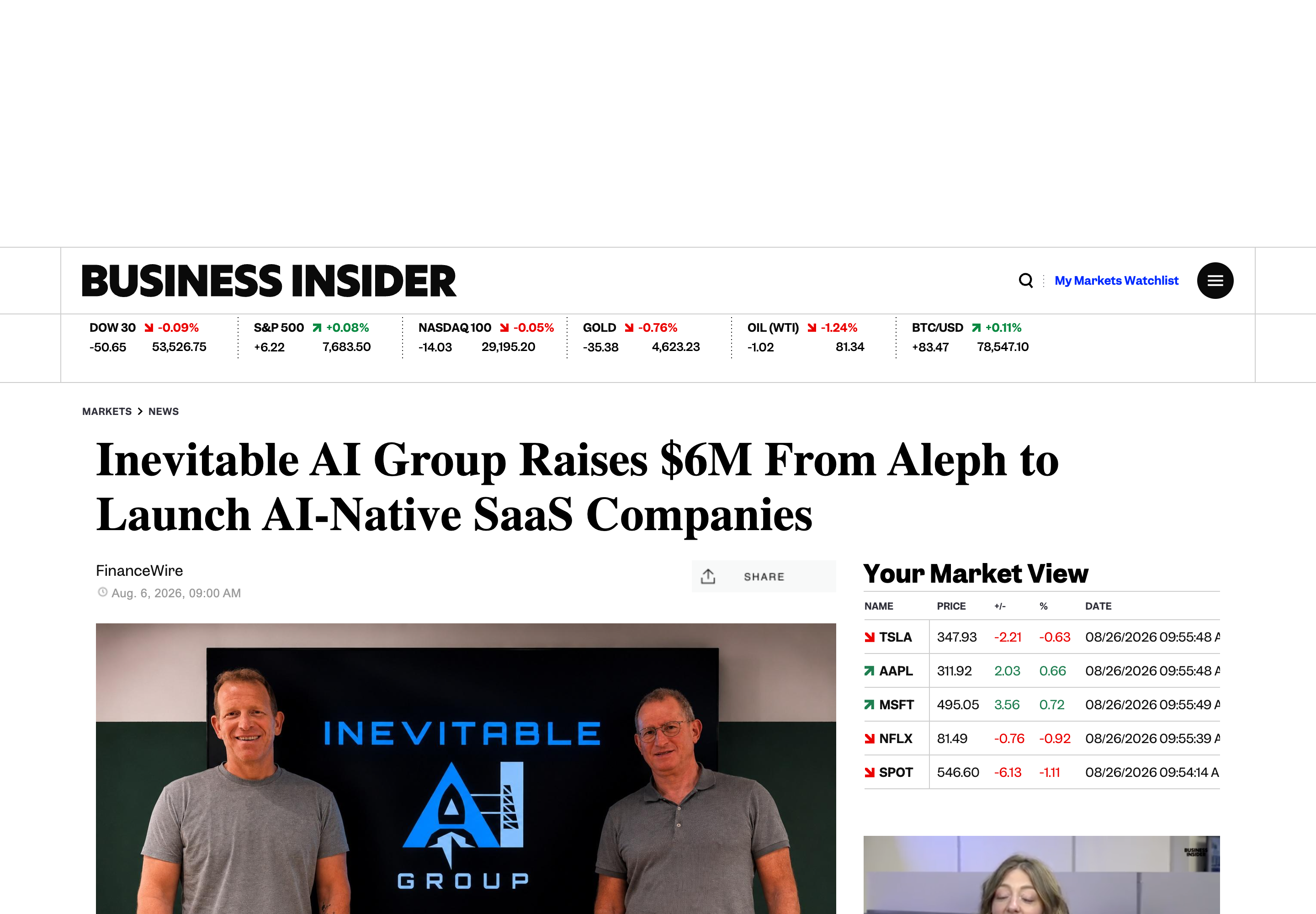 Syndication screenshot