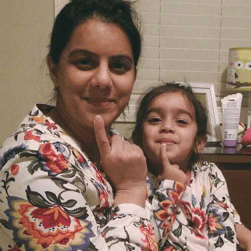 Garry Dhillon's wife and daughter