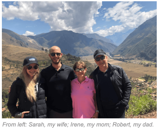 Jonathan Ferrari and his family
