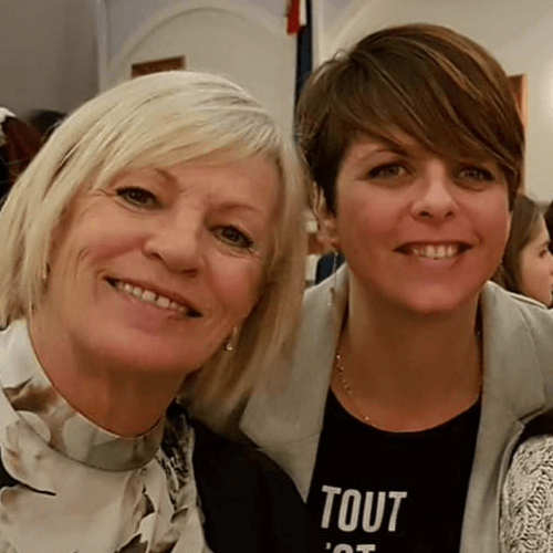 Josianne Pouliot and her mother