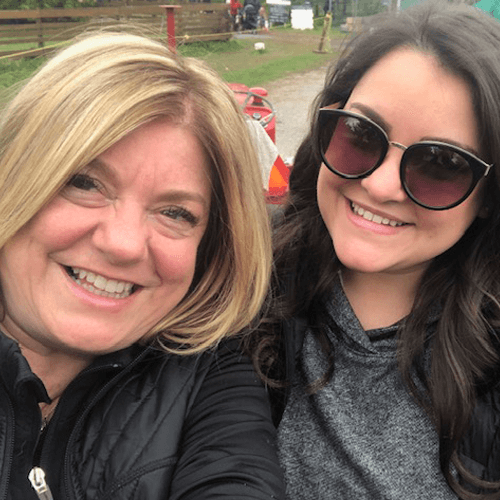 Michele Sazant and her mom