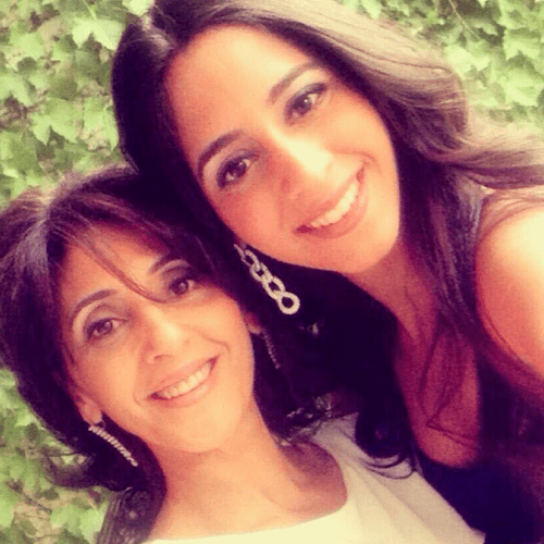 Salma Saliba and her mom