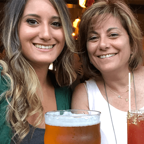 Stephanie Sayegh and her mother