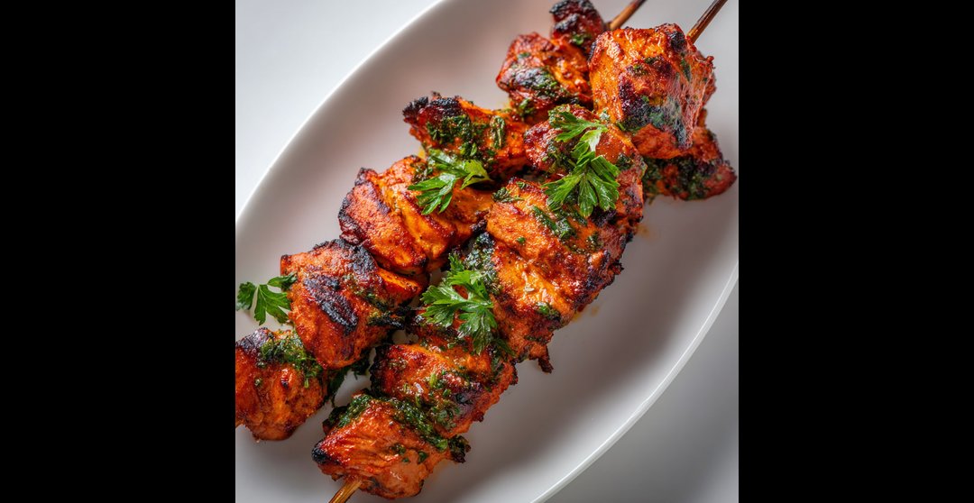 Gongura Chicken Tikka Kebab