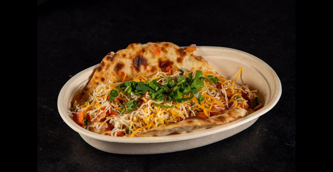 Cheezy Naan Masala Taco