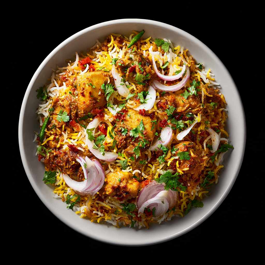 Hyderabadi Chicken Dum Biryani