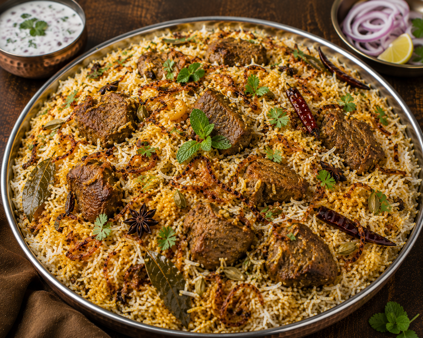 Temper Biryani Goat