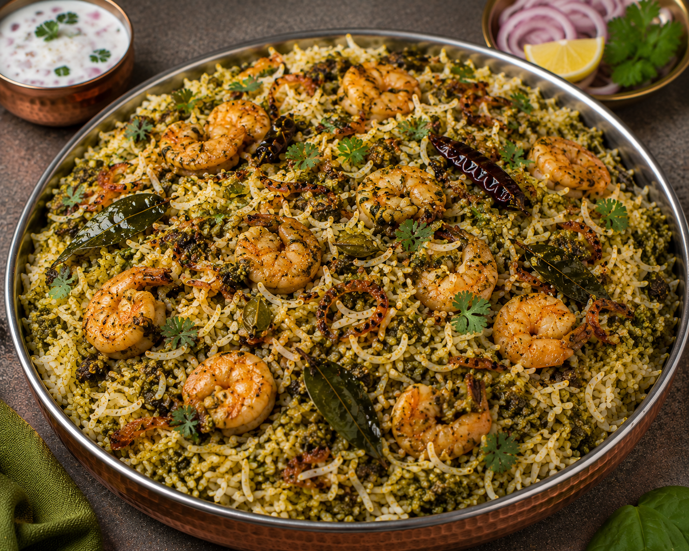 Gongura Royyalu Biryani