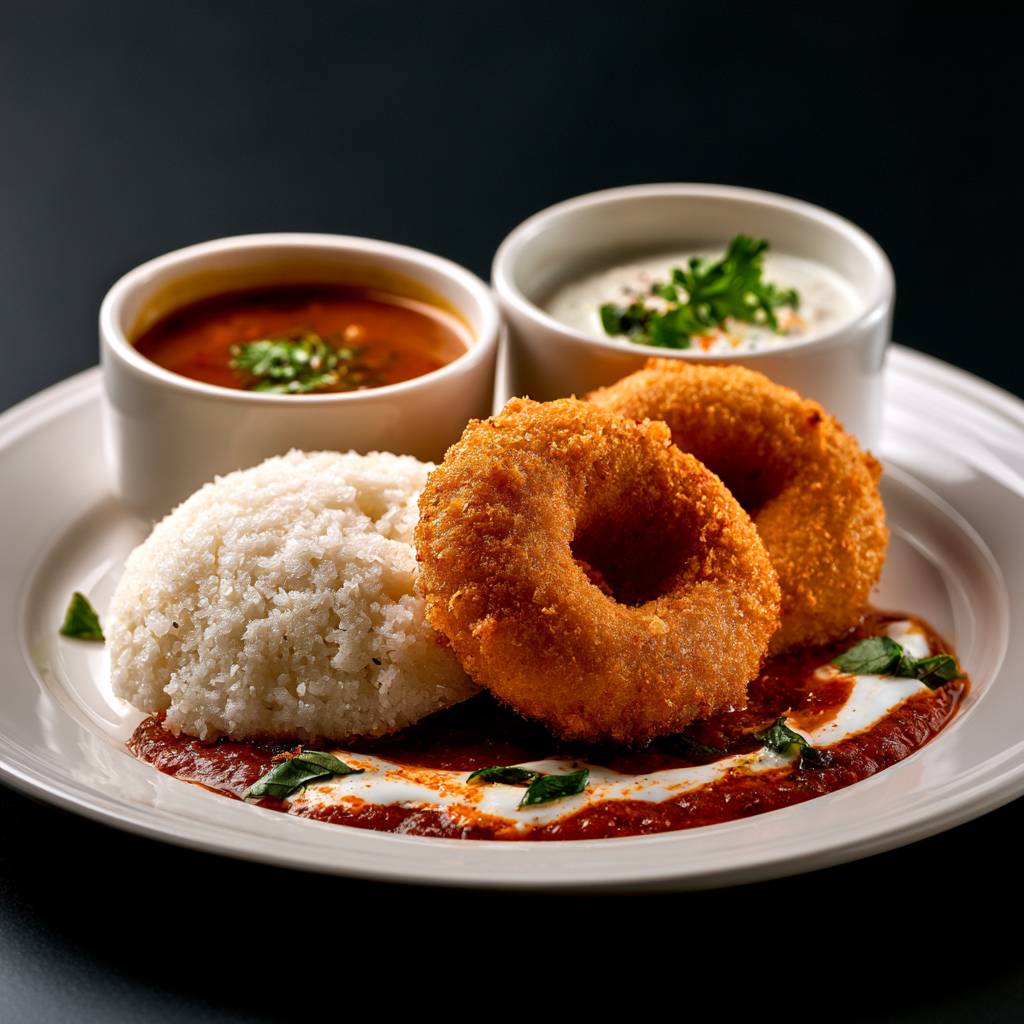 Sambar Idly (1) + Vada (2)