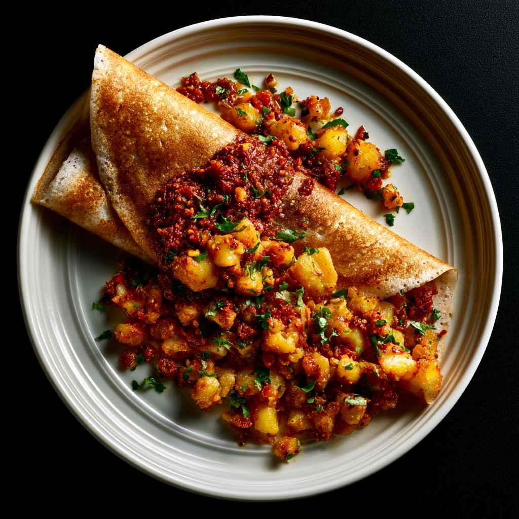 Mysore Schezwan Masala Dosa