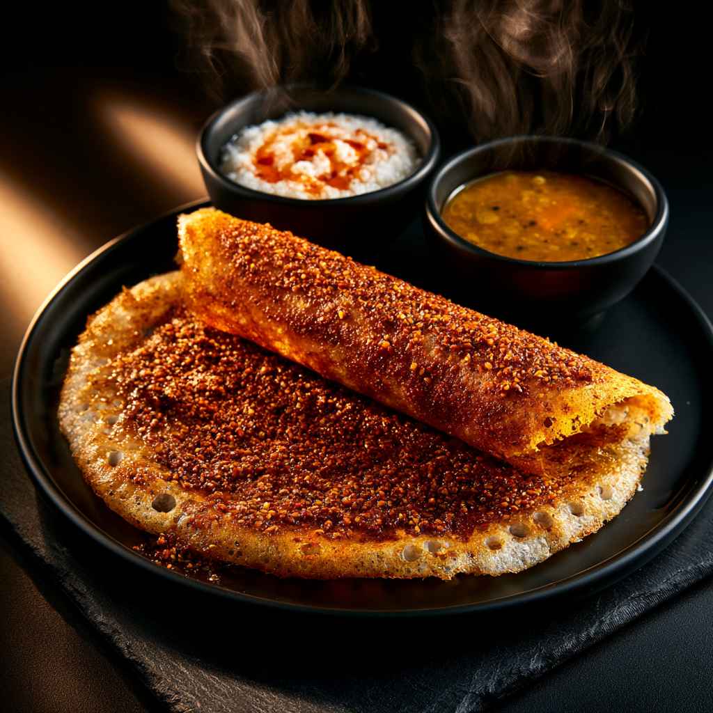Chettinadu Chekku Nallenai Podi Dosa