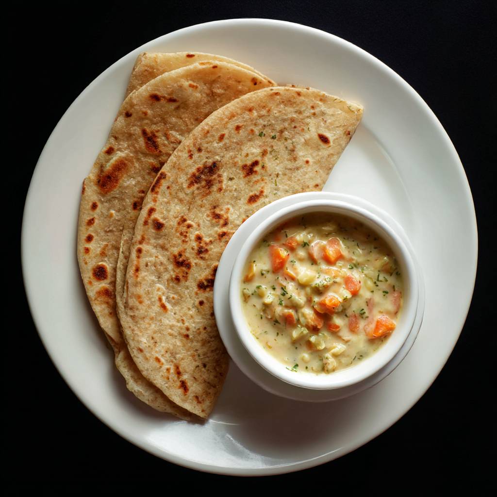 Chapathi (2) + Veg Kurma