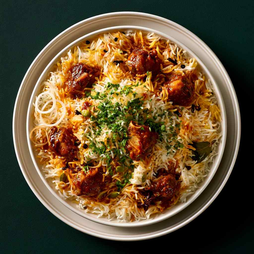 Goat Lunch Biryani (16 Oz)