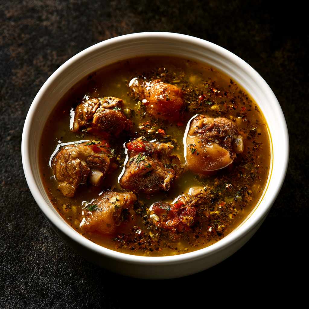 Attu Kal Soup (Goat Trotter)