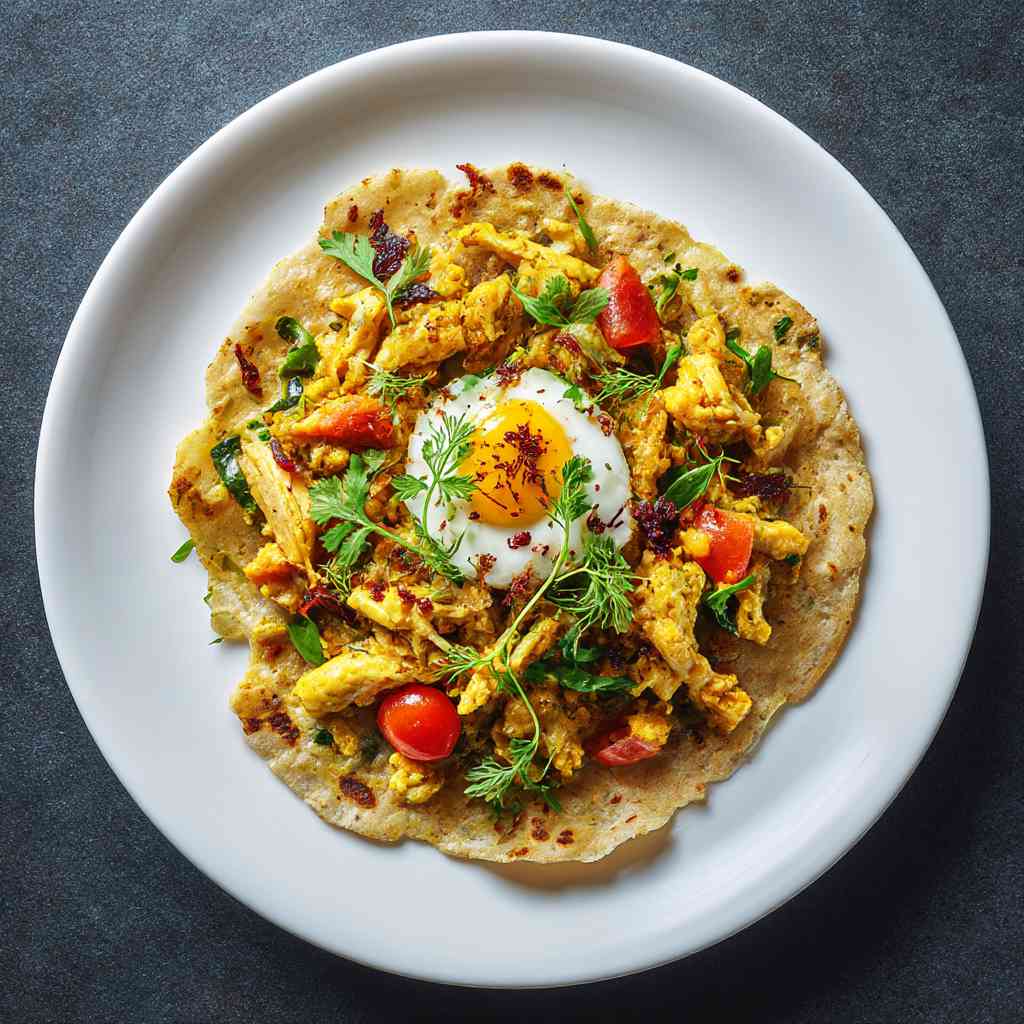 Egg Kothu Parotta