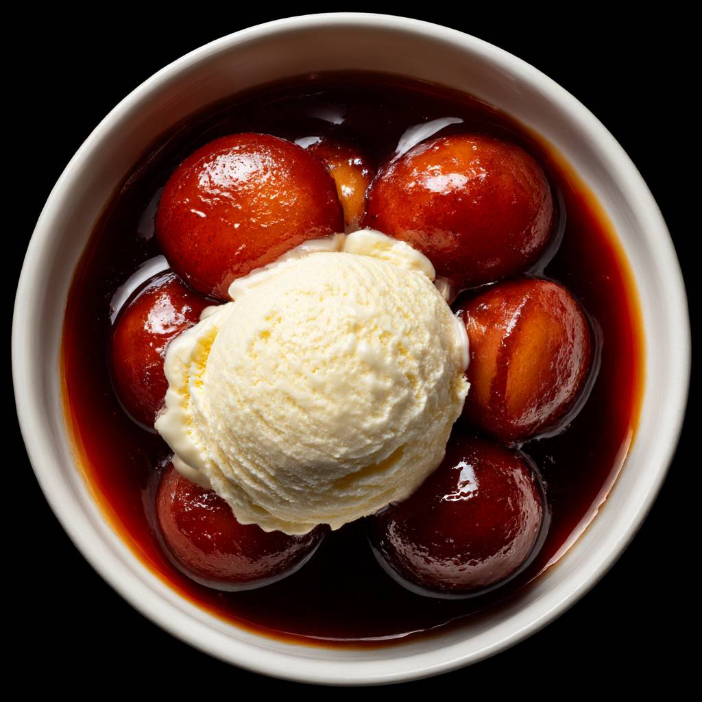 Gulab Jamun (With Ice Cream)