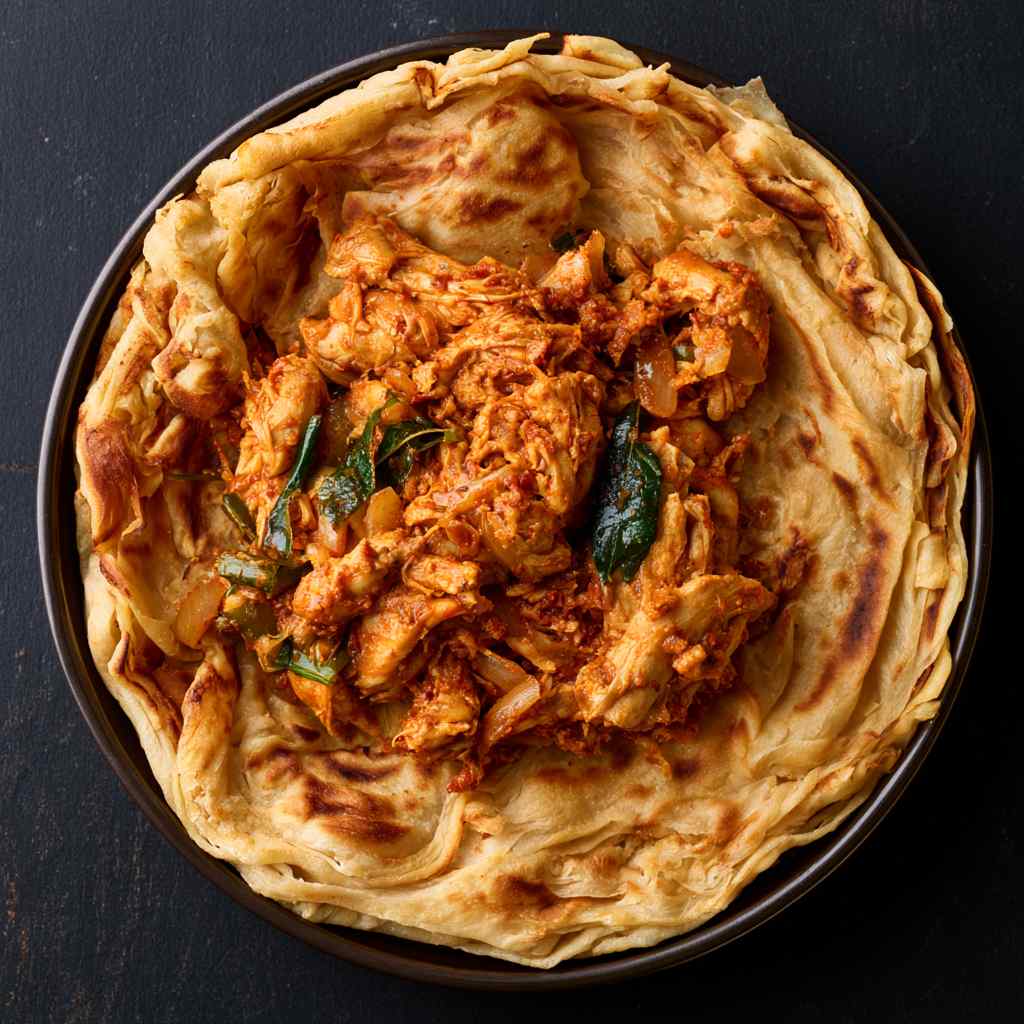 Chicken Veechu Parotta