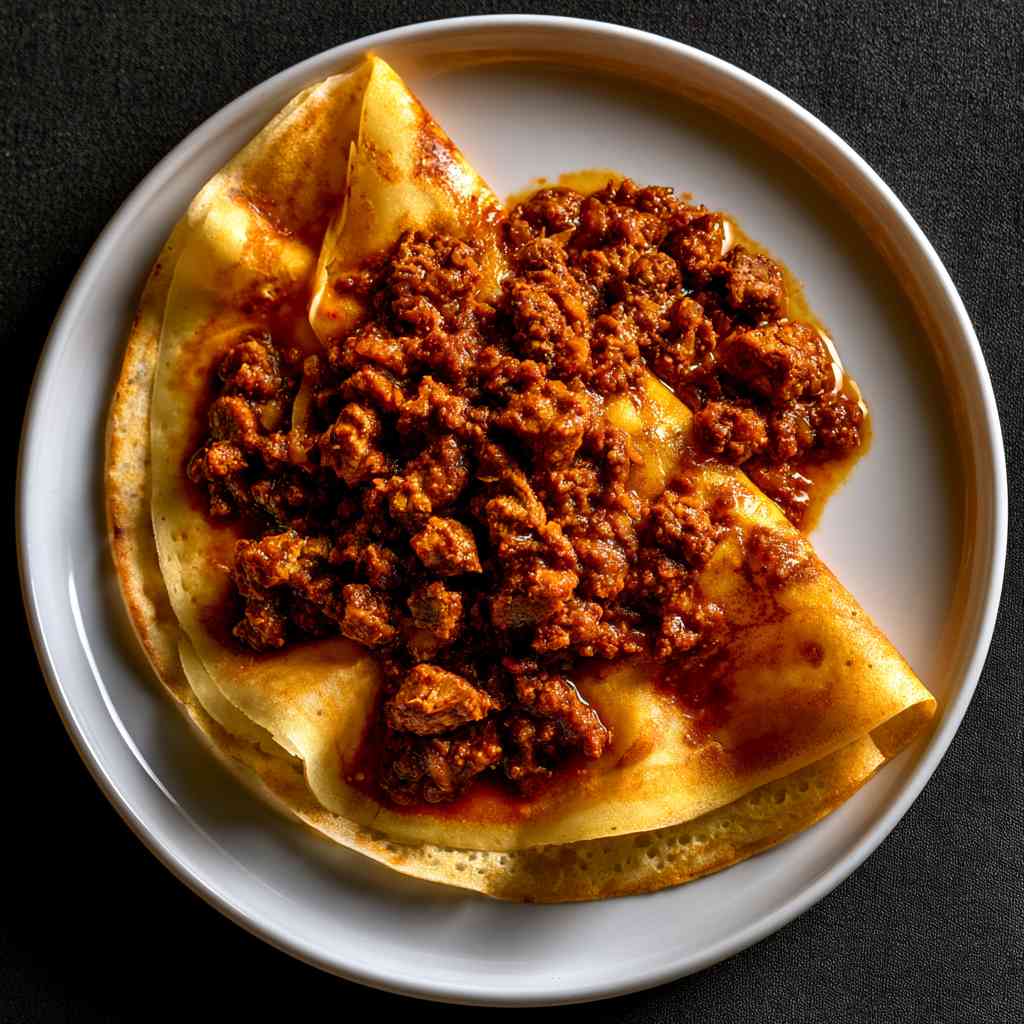 Mutton Kari Dosa (Weekend Special)
