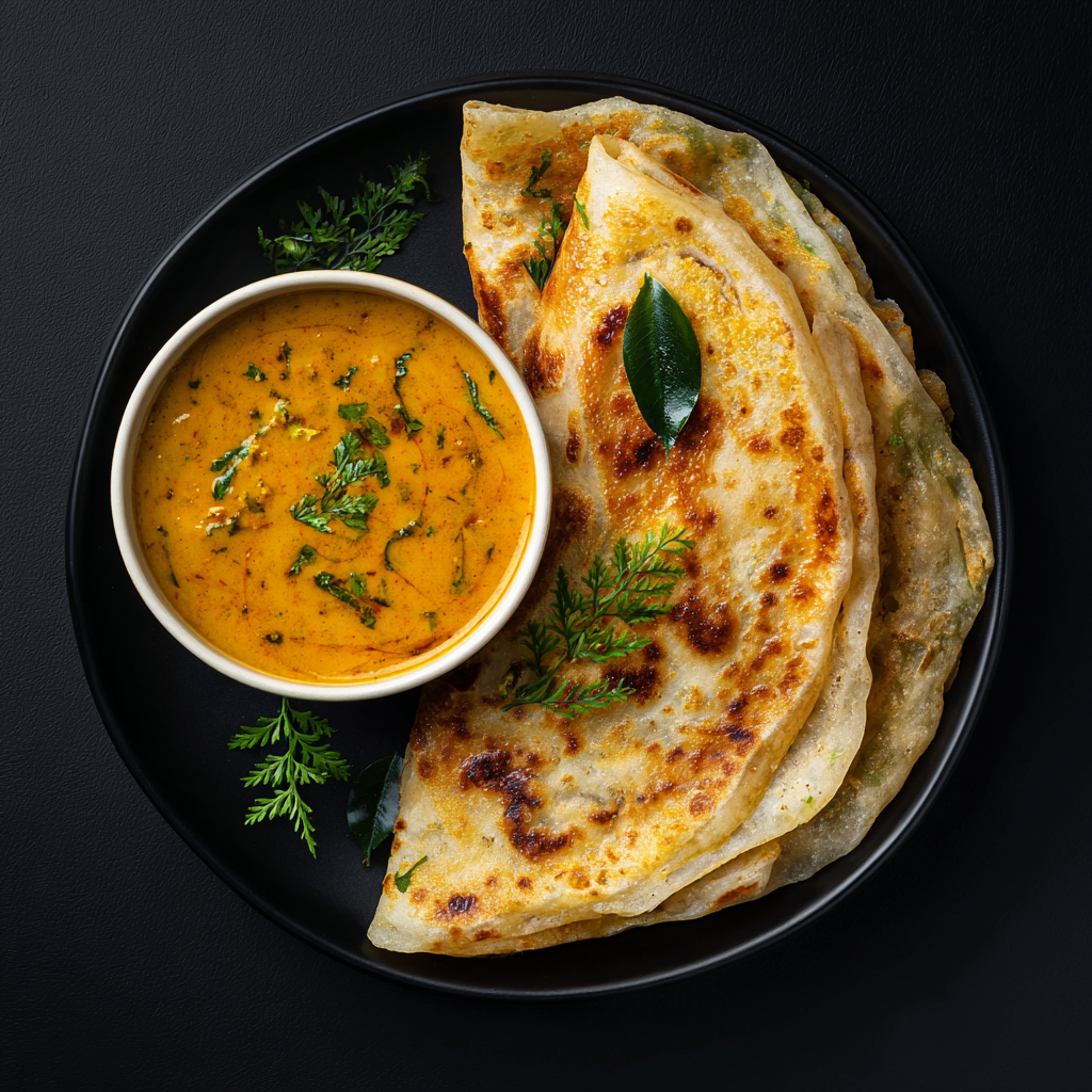 Parotta (2) + Veg Kurma (12 Oz) 