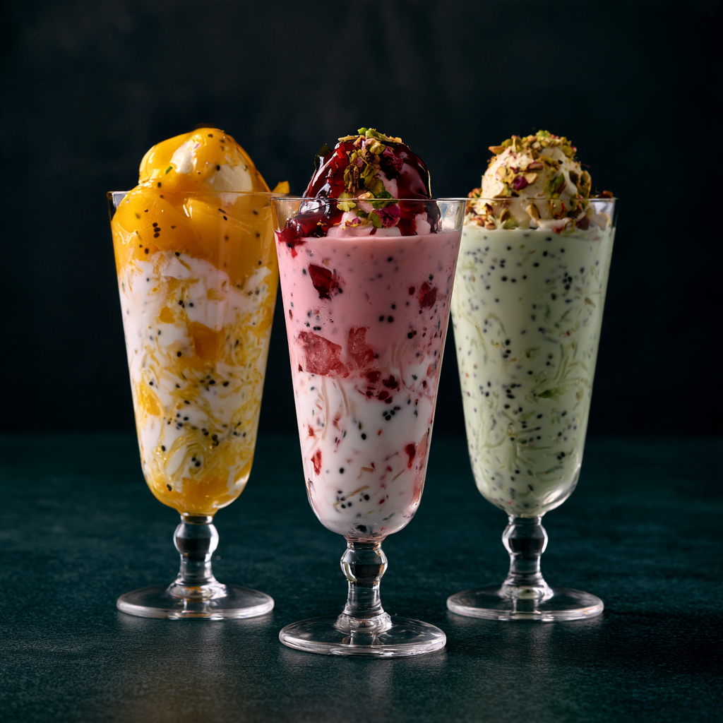 Falooda (Mango, Rose, Pista)