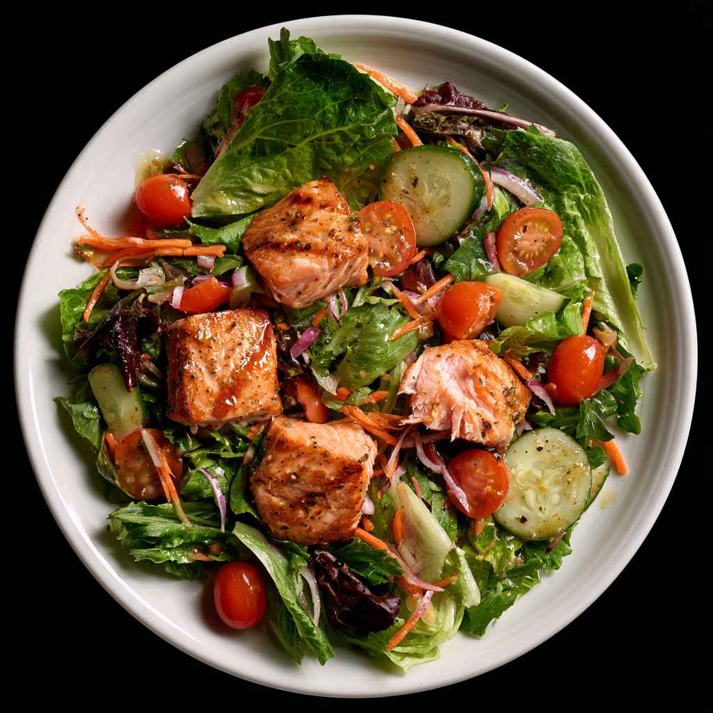 Grilled Salmon Salad
