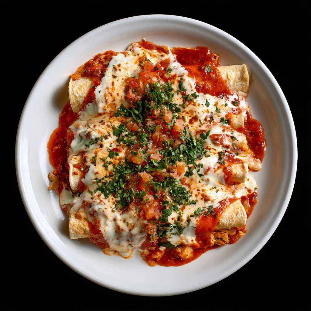 Mexican Flag Enchiladas