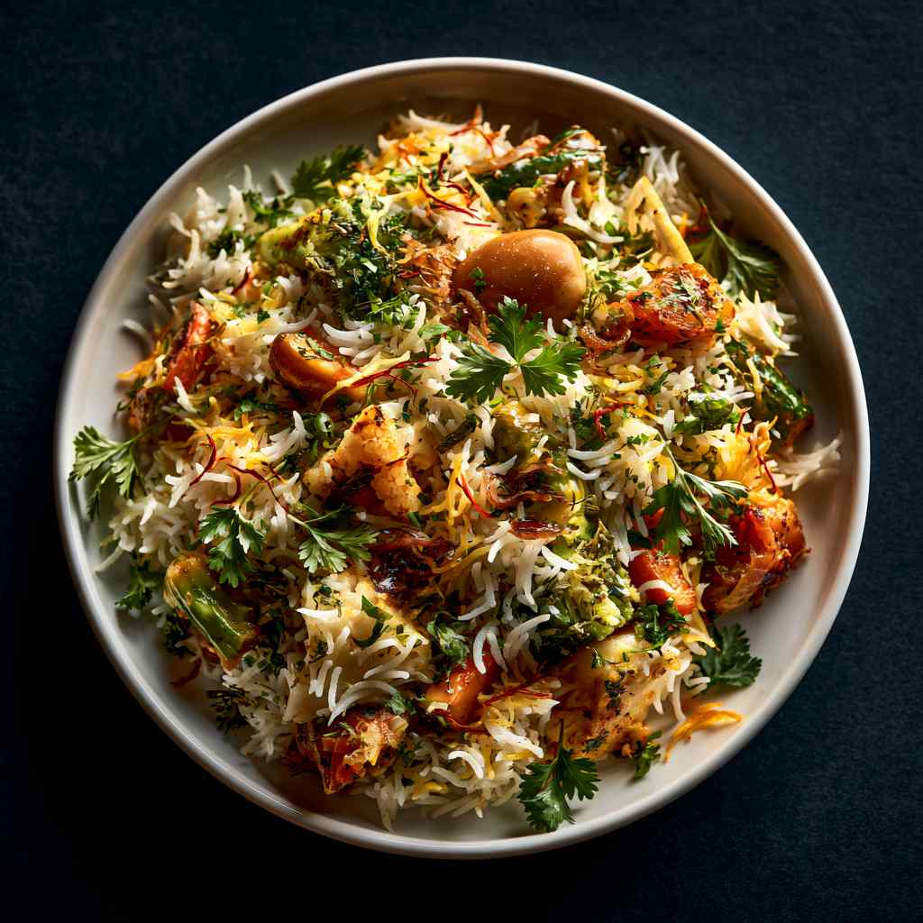 Hyderabadi Veg Dum Biryani