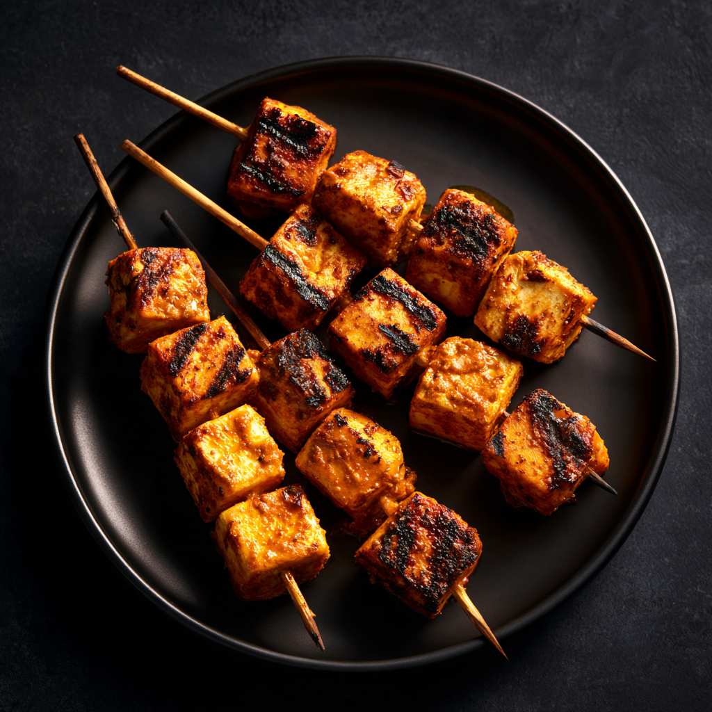 Paneer Masakkali Skewers
