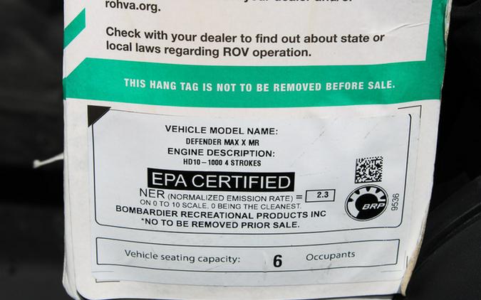 2024 Can-AM DEF MAX XMR 65 HD10