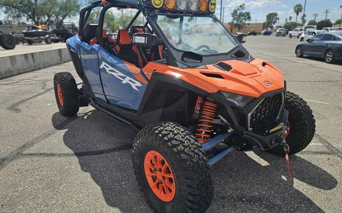 2025 Polaris RZR Pro S 4 Ultimate Orange Burst Zenith Blue