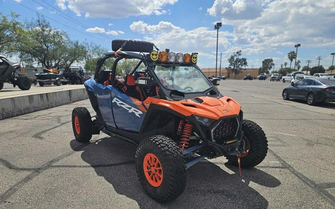2025 Polaris RZR Pro S 4 Ultimate Orange Burst Zenith Blue