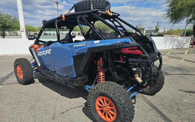 2025 Polaris RZR Pro S 4 Ultimate Orange Burst Zenith Blue